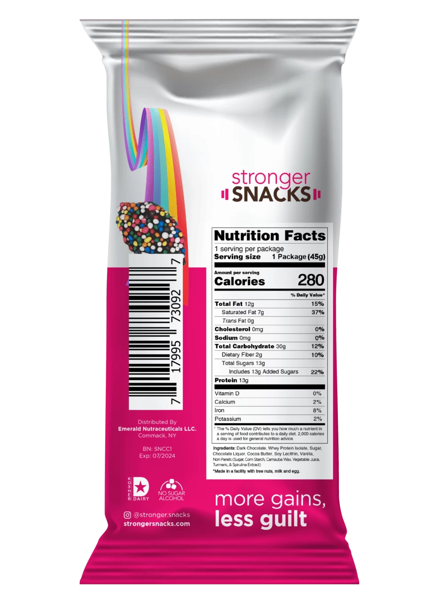 Stronger Snacks Protein Chocolate Rainbow Drops 4 Stronger Snacks Protein Chocolate Rainbow Drops - Image 2