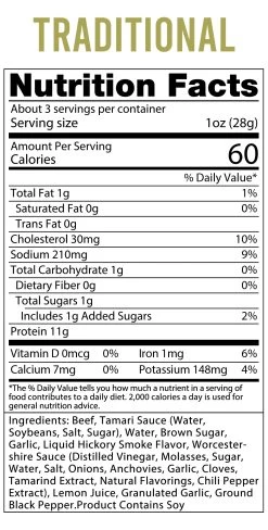 Wicked Cutz Beef Jerky -Sports Energy Supplement Shop TRADITIONAL NFP