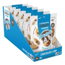 Crunchy Cookies -Sports Energy Supplement Shop The Complete Crunchy Cookie by Lenny Larry Chocolate Chip Box