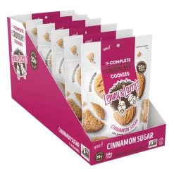 Crunchy Cookies -Sports Energy Supplement Shop The Complete Crunchy Cookie by Lenny Larry Cinnamon Sugar Box