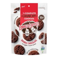 Crunchy Cookies -Sports Energy Supplement Shop The Complete Crunchy Cookie by Lenny Larry Double Chocolate