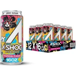 A-Shoc Energy Drink -Sports Energy Supplement Shop TropicalPunch