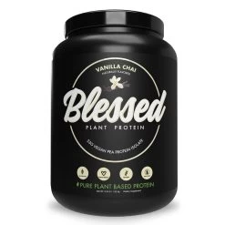 EHP Blessed Plant Protein -Sports Energy Supplement Shop Vanilla Chai Blessed Plant Protein Powder Supplement by EHP Labs Katya Henry