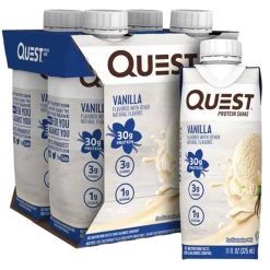 Quest Protein Shake -Sports Energy Supplement Shop Vanilla Quest Protein Shake 30g of protein high shake on the go