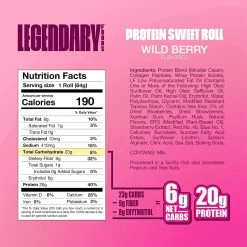 Legendary Foods Protein Sweet Roll -Sports Energy Supplement Shop WBSR4 1800x1800 b844cacb 79d2 4da7 a364 ea4cb148a273