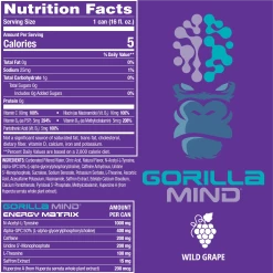 Gorilla Mind Energy Drink 40 Gorilla Mind Energy Drink -Sports Energy Supplement Shop WG GorillaMind LFR12 16oz Can 109mm PMS OUTLINED