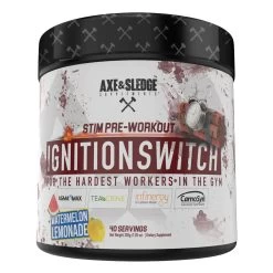 Ignition Switch Pre Workout -Sports Energy Supplement Shop Watermelon Lemonade Ignition Switch by Axe and Sledge Pre Workout Supplement Powder Intense Hardcore