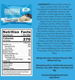 Anabar Protein Packed Candy Bar -Sports Energy Supplement Shop WhiteChocoBL
