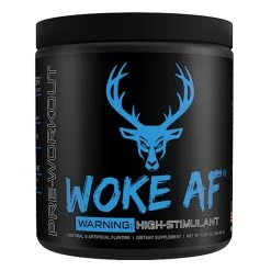 WOKE AF -Sports Energy Supplement Shop Woke AF Pre Workout Bucked UP Supplements Blue Razz