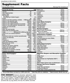 Animal Pak -Sports Energy Supplement Shop animalpak44 a1422g suppfacts 1