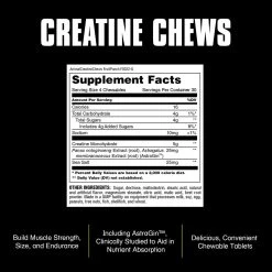 Animal Creatine Chews -Sports Energy Supplement Shop creatinechews suppfacts fruitpunch