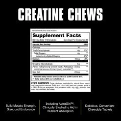 Animal Creatine Chews -Sports Energy Supplement Shop creatinechews suppfacts grape