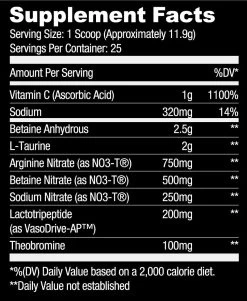 Ryse Project Blackout Pump Powder -Sports Energy Supplement Shop nfp pump lemon