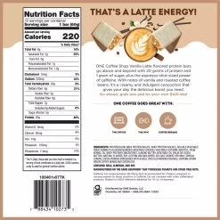 ONE Bar Coffee Shop -Sports Energy Supplement Shop one coffee shop vanilla latte nfp jpg