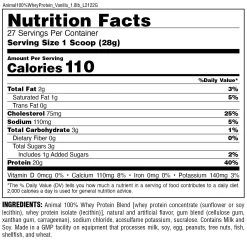 Animal 100% Whey Protein -Sports Energy Supplement Shop s8vR DoU